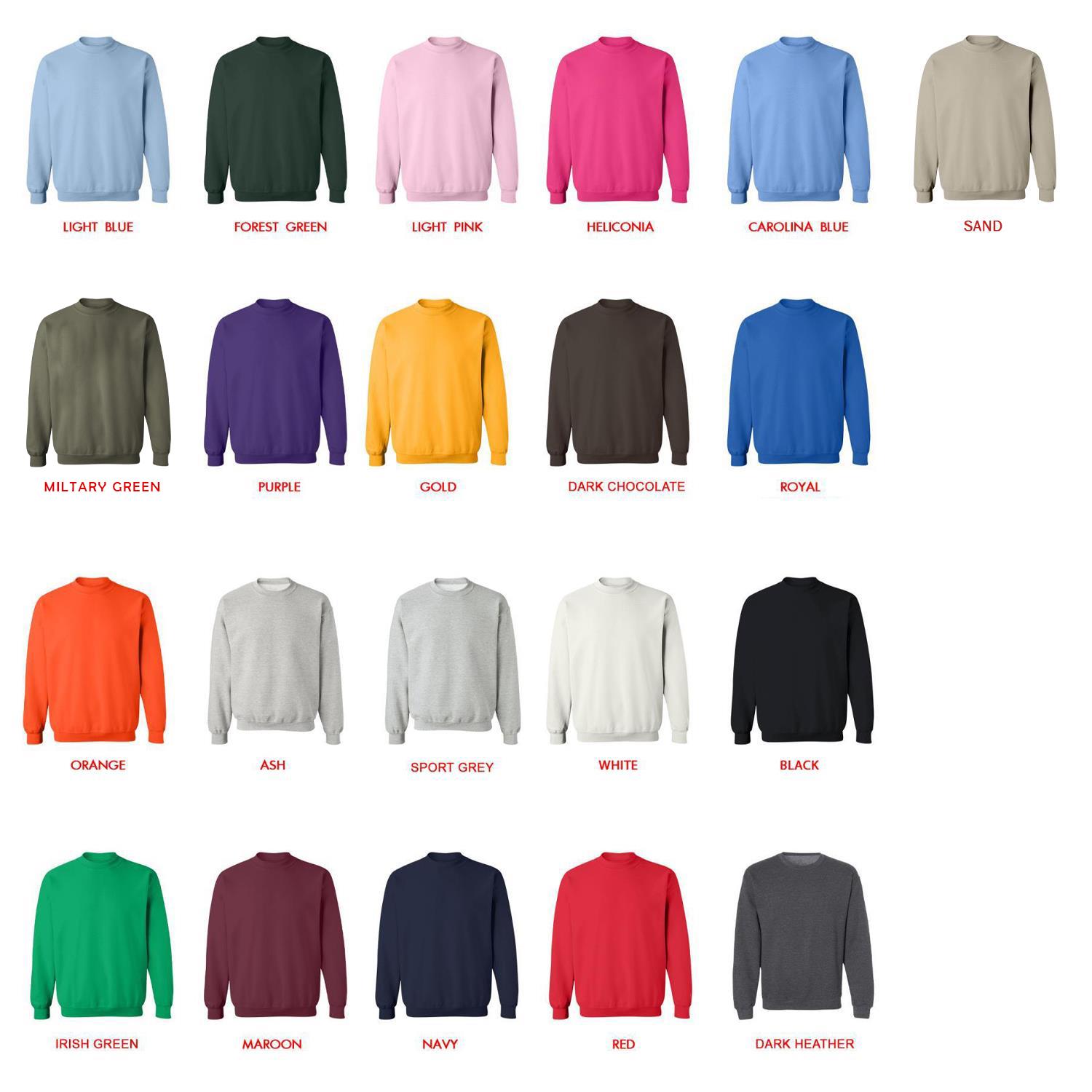 sweatshirt color chart - Akame Ga Kill Merch