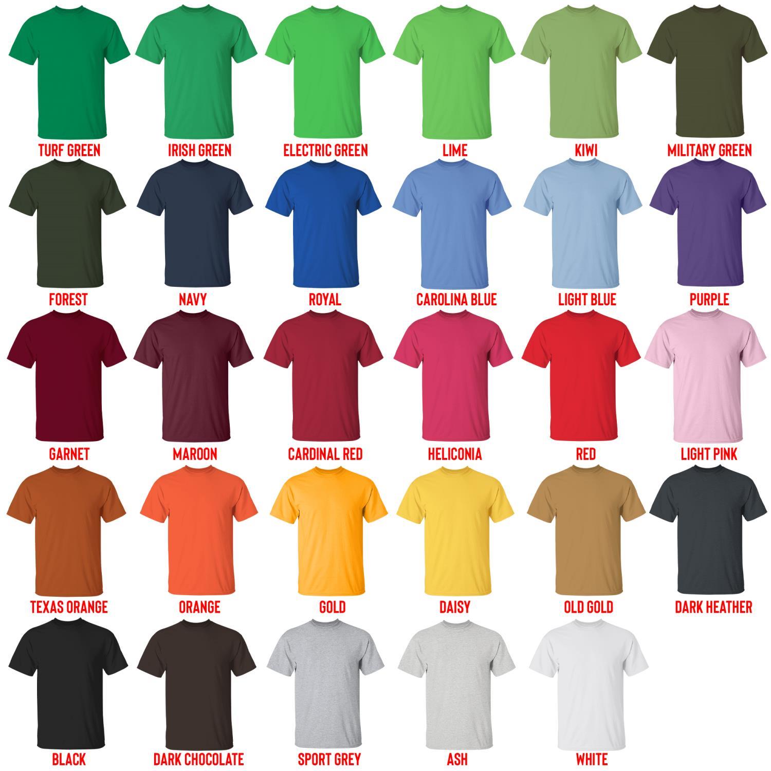 t shirt color chart - Akame Ga Kill Merch