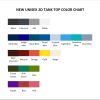 tank top color chart - Akame Ga Kill Merch