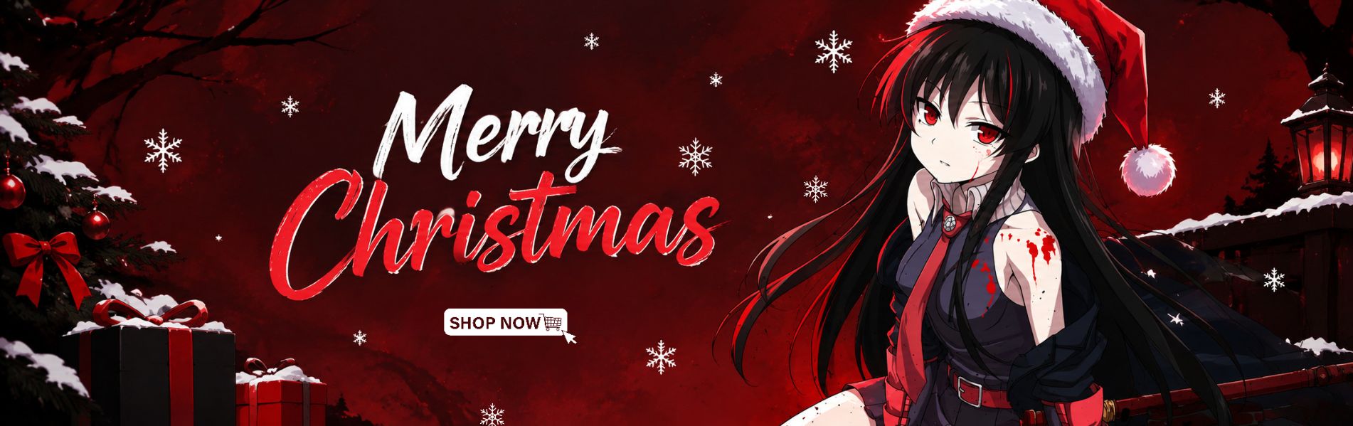 Akame Ga Kill Christmas Banner 3 - Akame Ga Kill Store